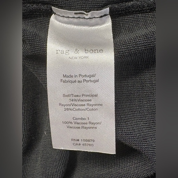 rag & bone Black and White Penny Dress XS - Picture 4 of 5